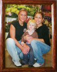 Coloured photograph on canvas in the authorīs frame, 40 x 30 cm, photo by Lubos Ton